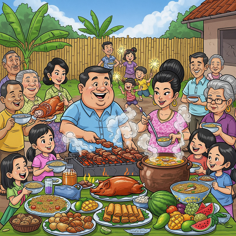 Filipino Caricature: Food & Family Fun