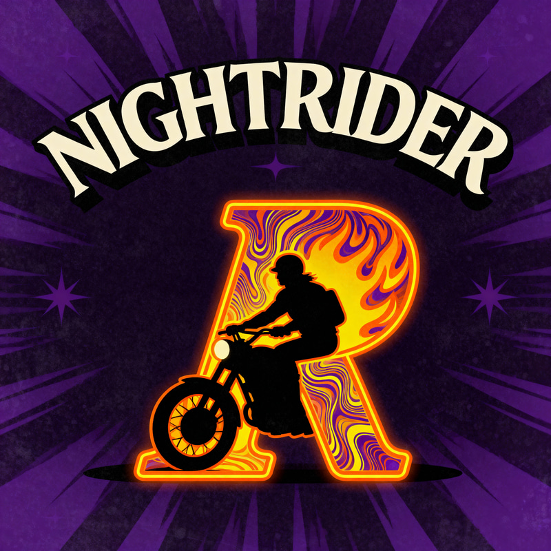 NIGHTRIDER: 70's Rock Cover Band Logo NIGHTRIDER: 70's Rock Cover Band Logo