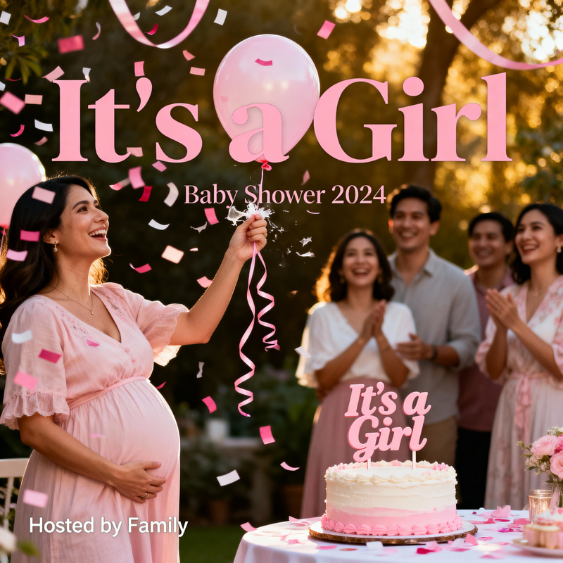 Beautiful Gender Reveal: It's a Girl