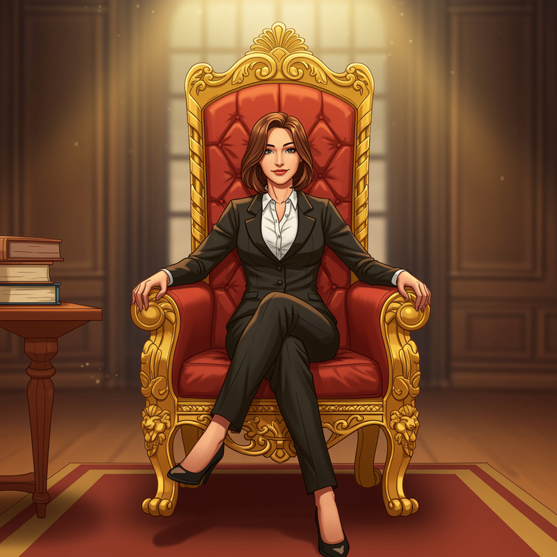 Achievement Success: Woman in King's Chair Achievement Success: Woman in King's Chair