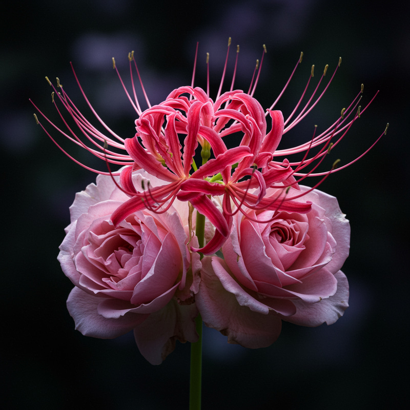 Stunning Spider Lily Fused Roses Stunning Spider Lily Fused Roses
