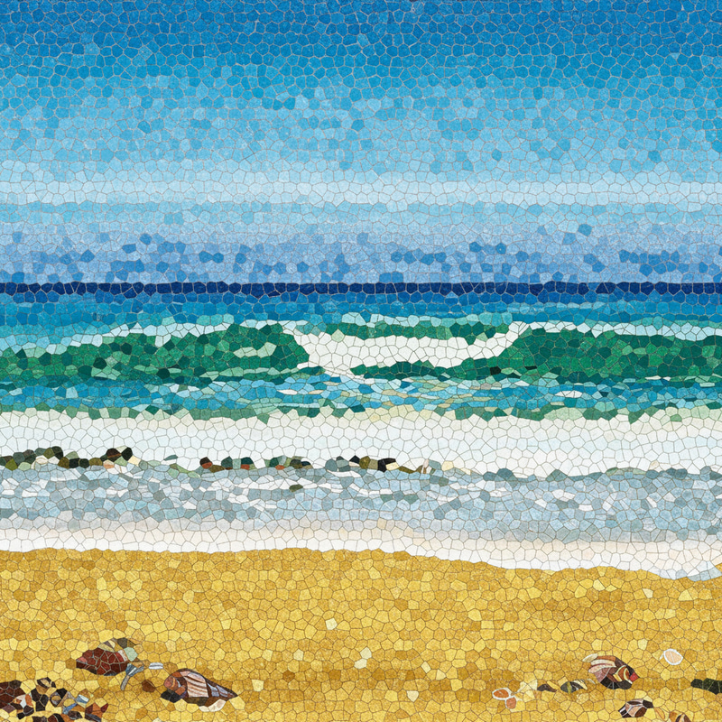 Stunning Mosaic Design Beach Scene Art Stunning Mosaic Design Beach Scene Art
