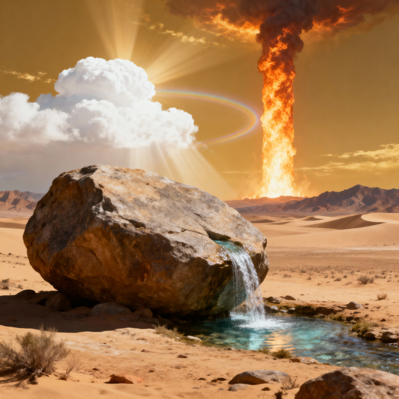 Christ as Provider in the Desert - Epic Realism Christ as Provider in the Desert - Epic Realism