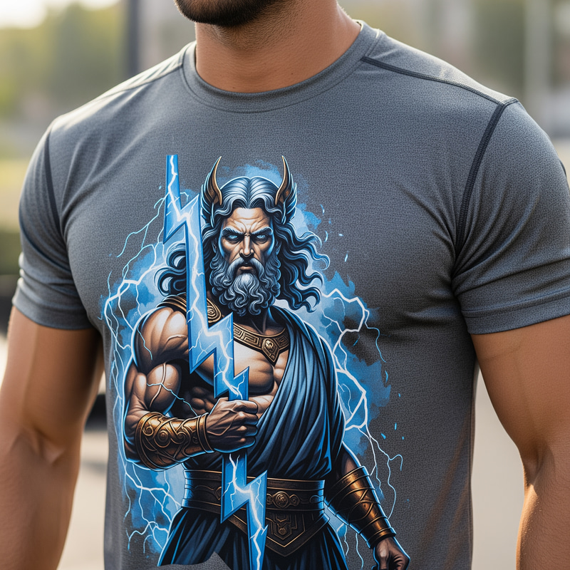 Zeus Gray Sports Shirt - Premium Athletic Wear Zeus Gray Sports Shirt - Premium Athletic Wear