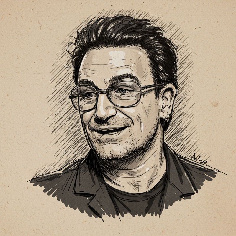 Bono Sketch Art - Unique Artwork Inspiration Bono Sketch Art - Unique Artwork Inspiration