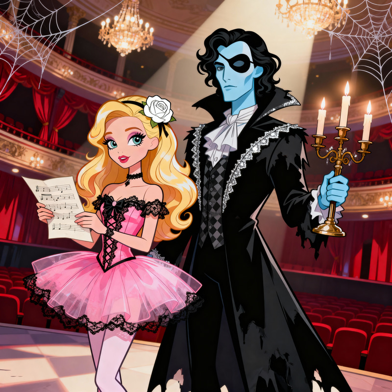 Opera Ghost Christine Daaé in Monster High Style Opera Ghost Christine Daaé in Monster High Style