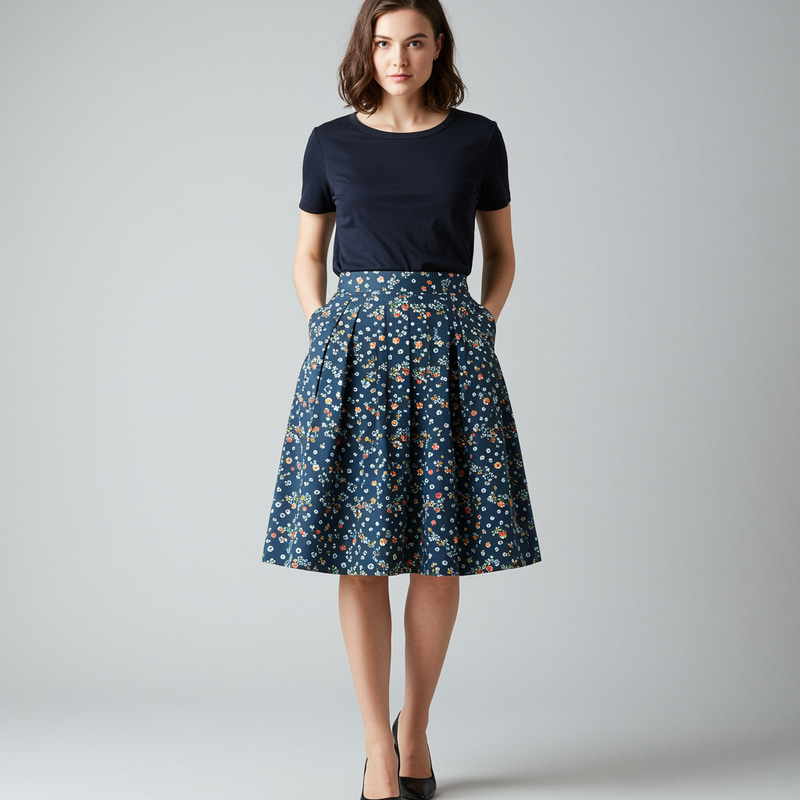 Custom Skirt Pattern for Your Measurements
