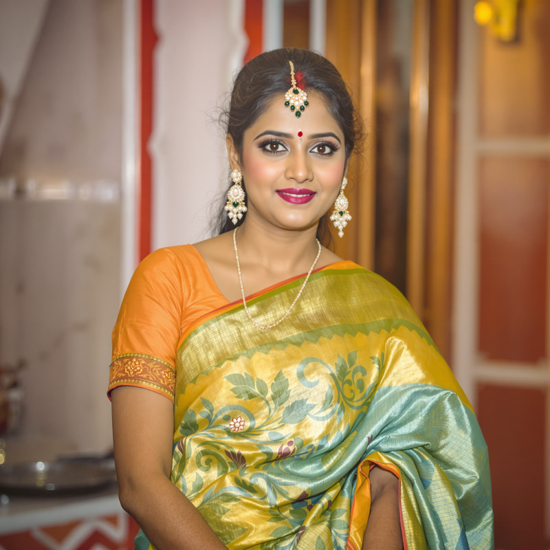 Indian Girl in Saree - Grace and Beauty Indian Girl in Saree - Grace and Beauty