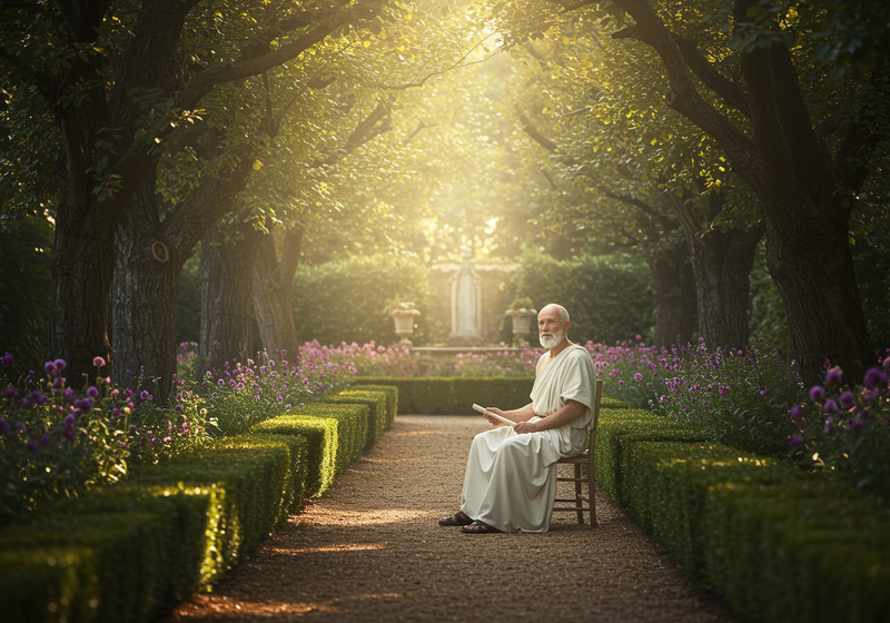 Stoic Philosopher in the Garden Stoic Philosopher in the Garden