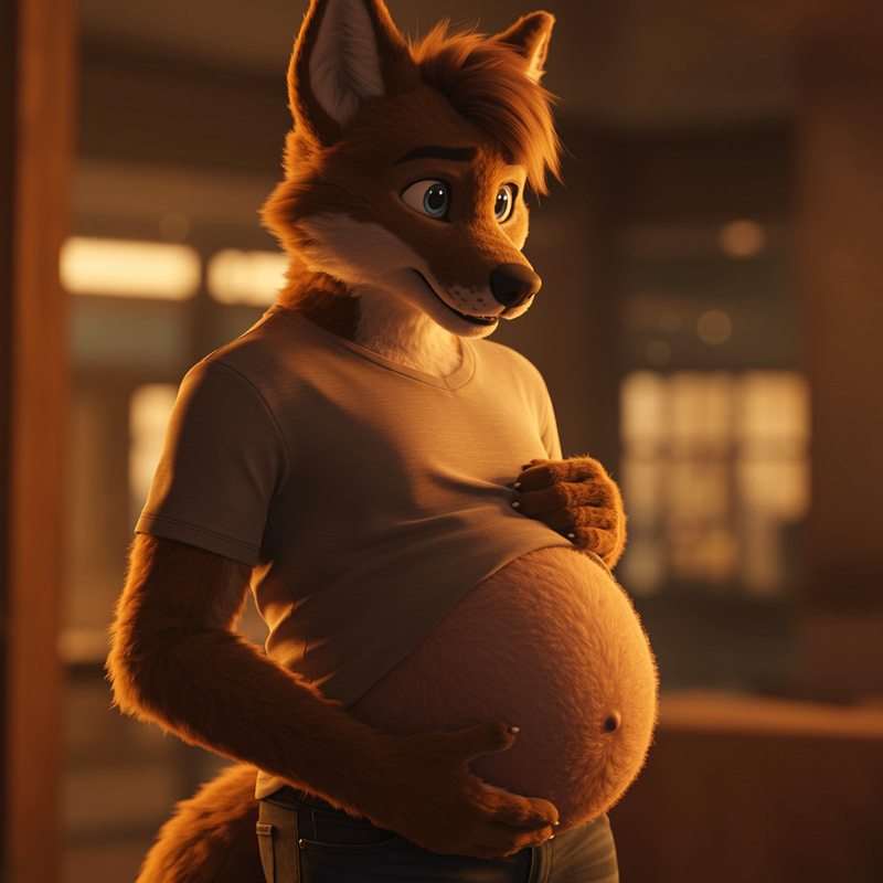 Pregnant Furry Character Concept Art Pregnant Furry Character Concept Art