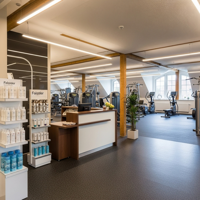 Modern Gym Interior with Cozy Ambiance