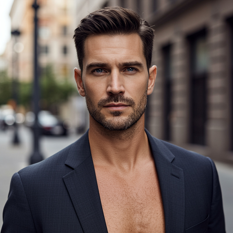 Stylish 35-Year-Old Man in a Suit