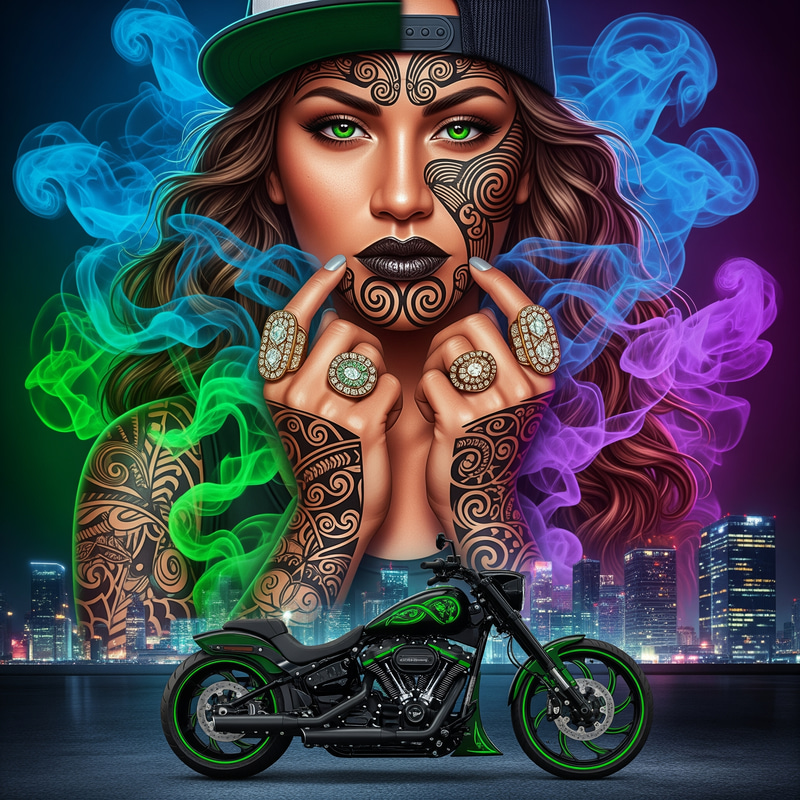 Stunning Maori Woman Art: Fantasy & Reality Blend