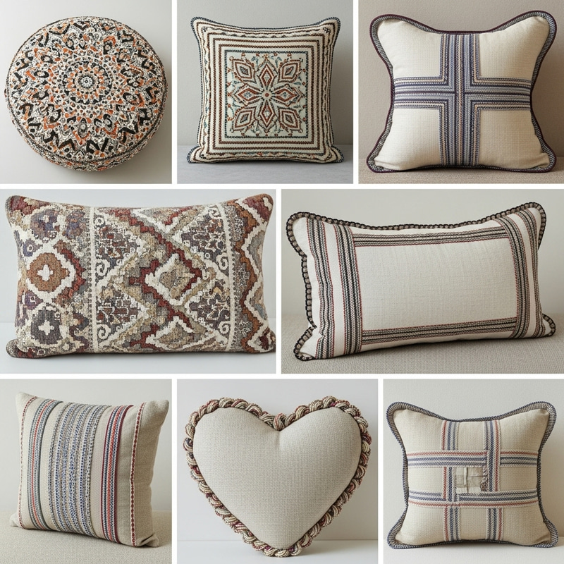Creative Cushion Designs with Decorative Cording