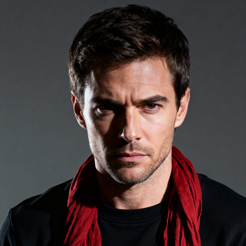 Professional Close-Up Portrait of a Man