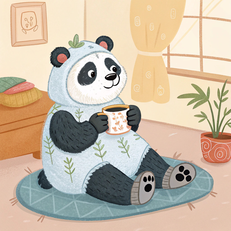 Panda's Relaxing Day: Onesies & More