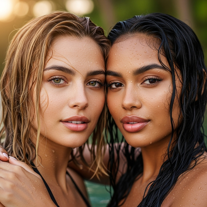 Stunning Latina & Light-Skinned Black Women Together Stunning Latina & Light-Skinned Black Women Together