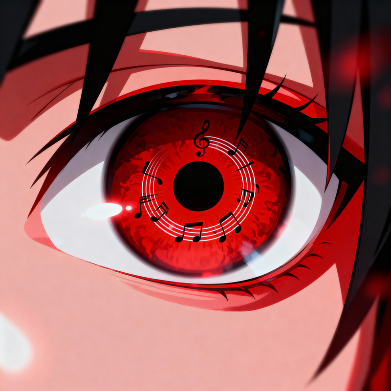 Striking Anime Sharingan Eye Illustration Striking Anime Sharingan Eye Illustration