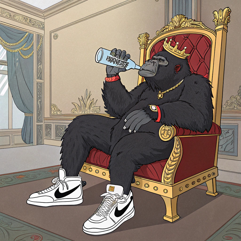 Gorilla Royalty: Cartoon Album Cover Art Gorilla Royalty: Cartoon Album Cover Art