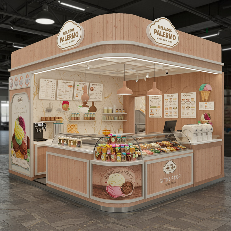 Trendy Ice Cream & Coffee Kiosk | Helados Palermo Trendy Ice Cream & Coffee Kiosk | Helados Palermo