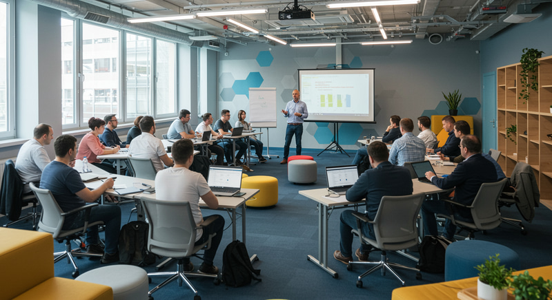 Work Conference with Engaging Presenter & 40 Attendees