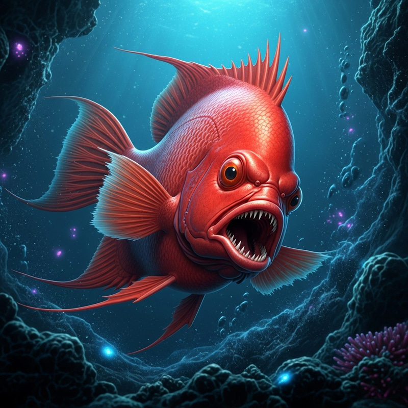 Angry Fish Image - Creatively Illustrated Angry Fish Image - Creatively Illustrated