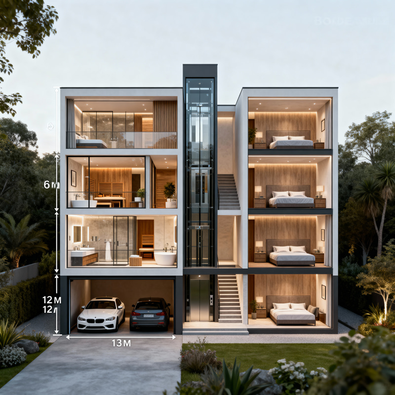 Bordeauxium House Plan with Luxurious Features