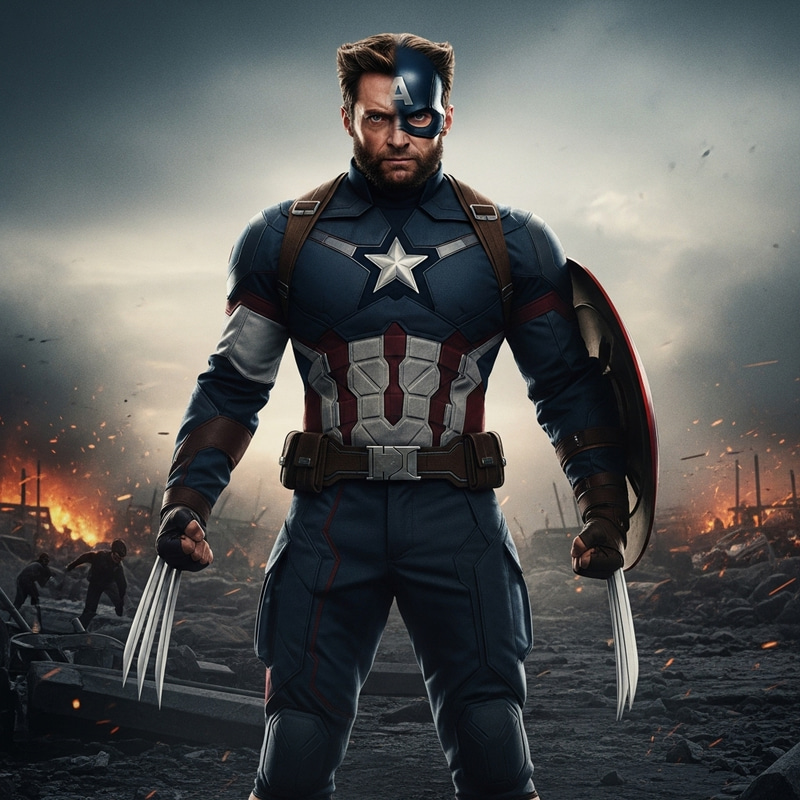 Wolverine and Captain America Fusion Artwork Wolverine and Captain America Fusion Artwork