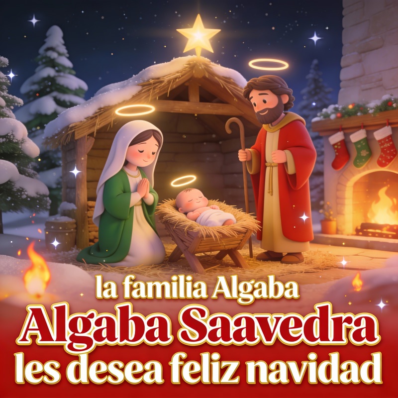 Animated Christmas Card from Algaba Saavedra Family Animated Christmas Card from Algaba Saavedra Family