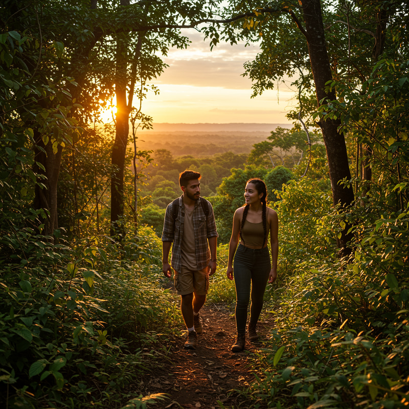 Two Friends Exploring the Jungle Two Friends Exploring the Jungle