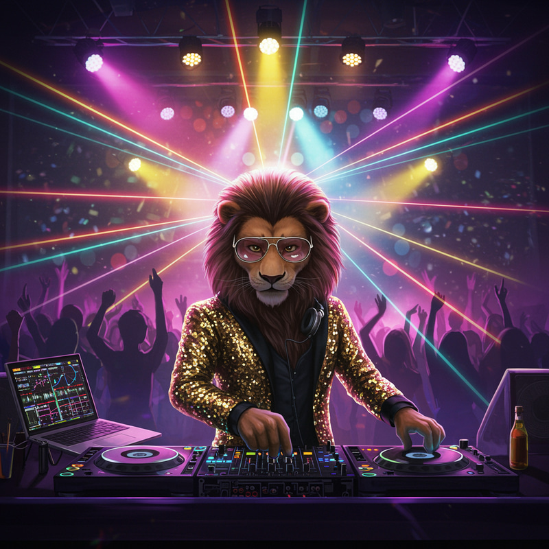 DJ Lion: The Anthropomorphic Party Animal DJ Lion: The Anthropomorphic Party Animal