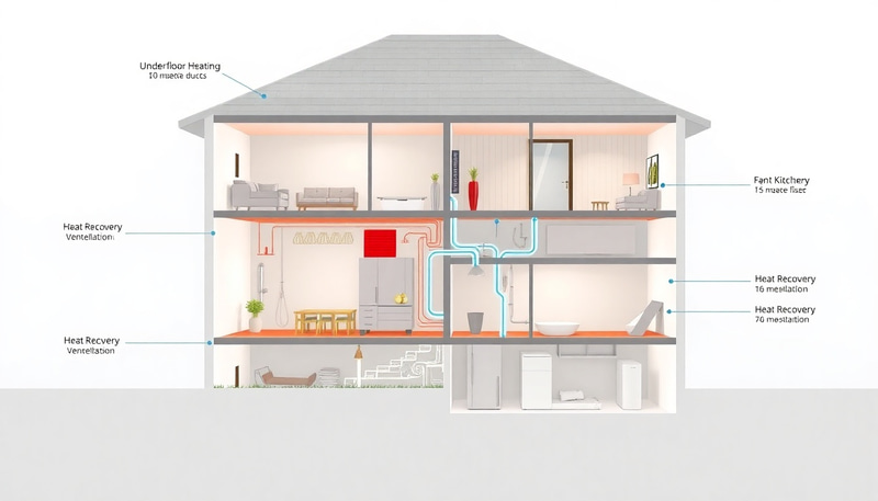 Modern Two-Story House Design with Efficient Heating Modern Two-Story House Design with Efficient Heating