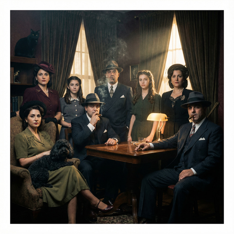 Noir Gangster Portraits of an Italian Family Noir Gangster Portraits of an Italian Family