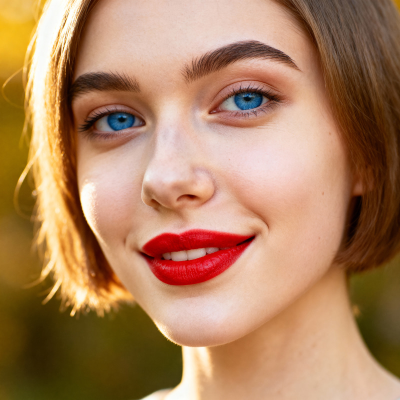 Radiant Portrait of a Youthful Beauty