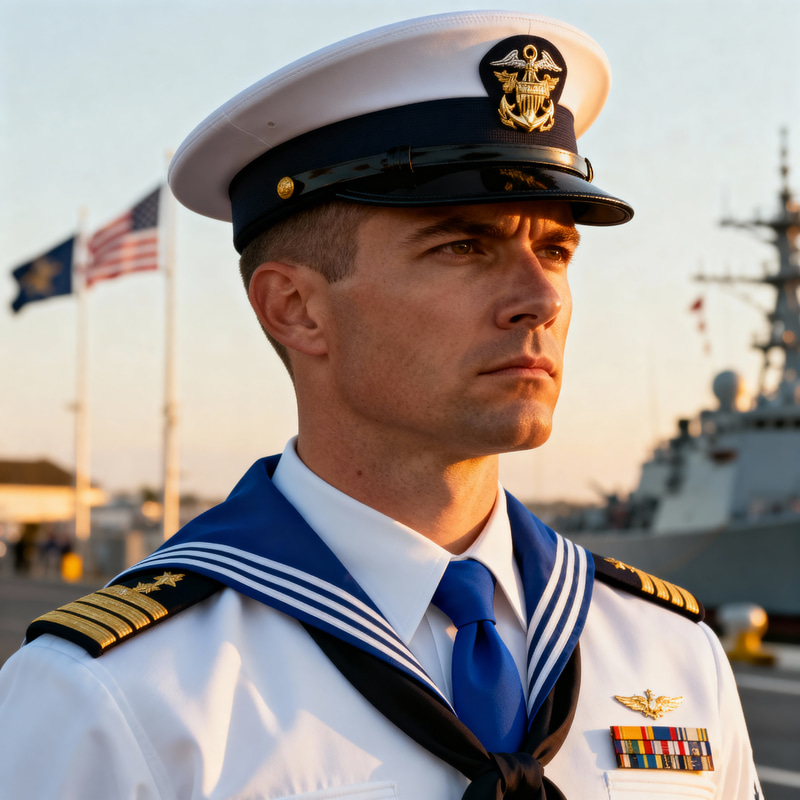 Navy Sailor Portrait: Up Close and Personal