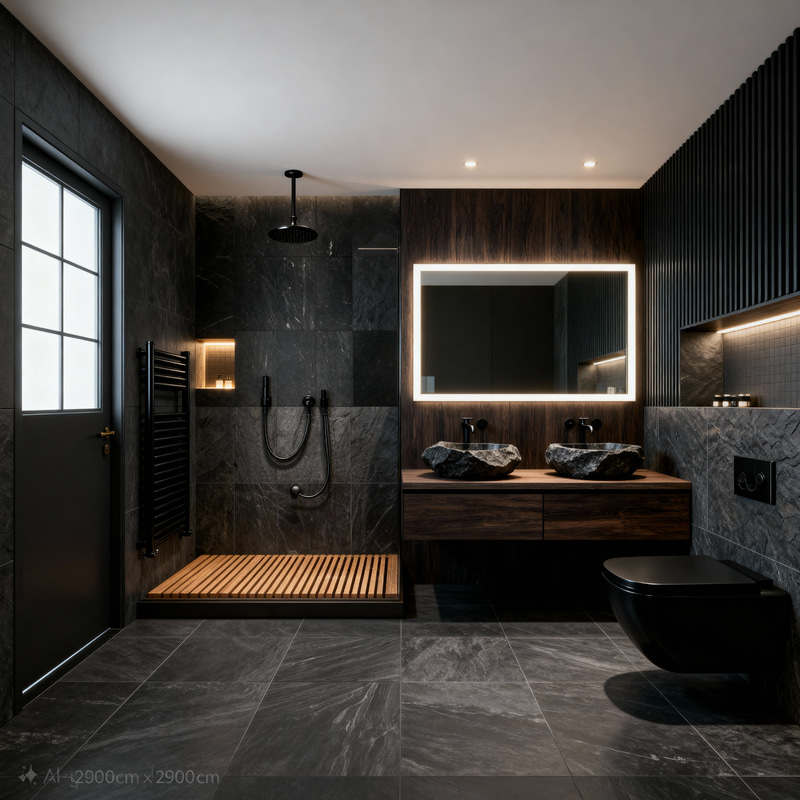 Modern Moody Bathroom Design Ideas Modern Moody Bathroom Design Ideas