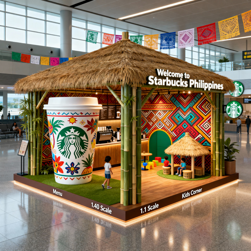 Starbucks Kiosk Design at NAIA Airport Starbucks Kiosk Design at NAIA Airport