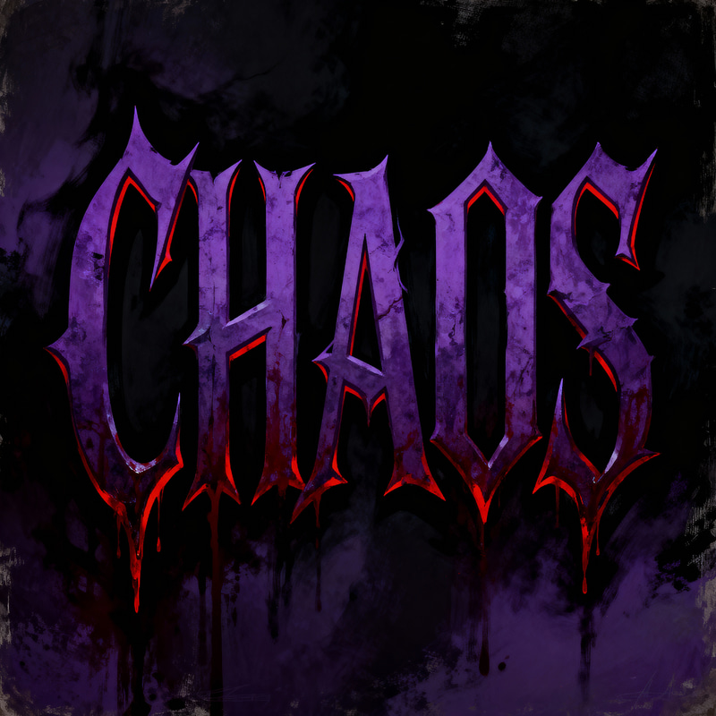Chilling CHAOS Horror Logo | Gothic Typography Design Chilling CHAOS Horror Logo | Gothic Typography Design