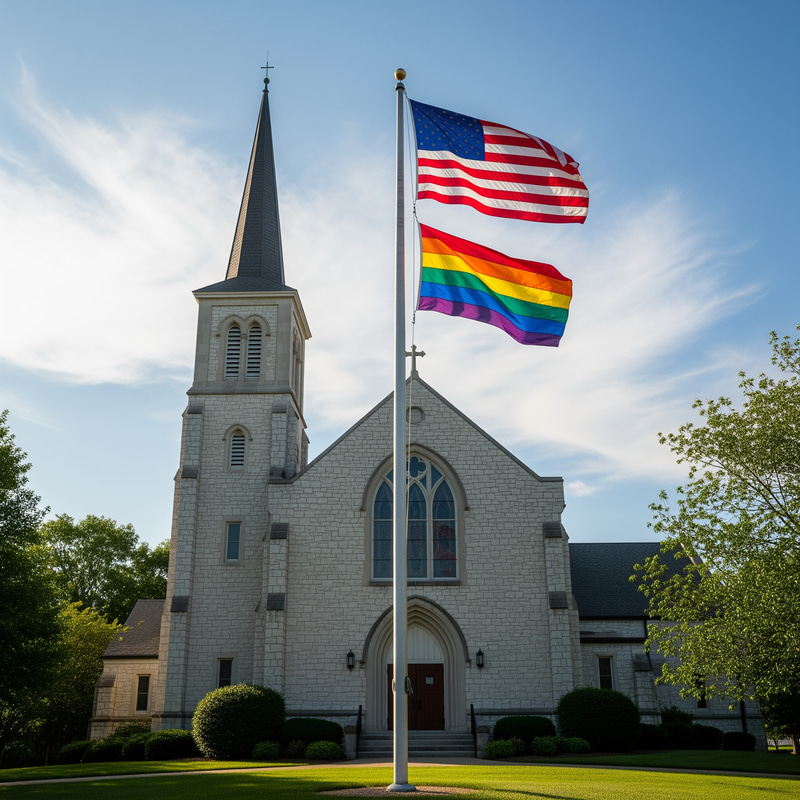 Pride and Patriotism: Flags at Church Pride and Patriotism: Flags at Church