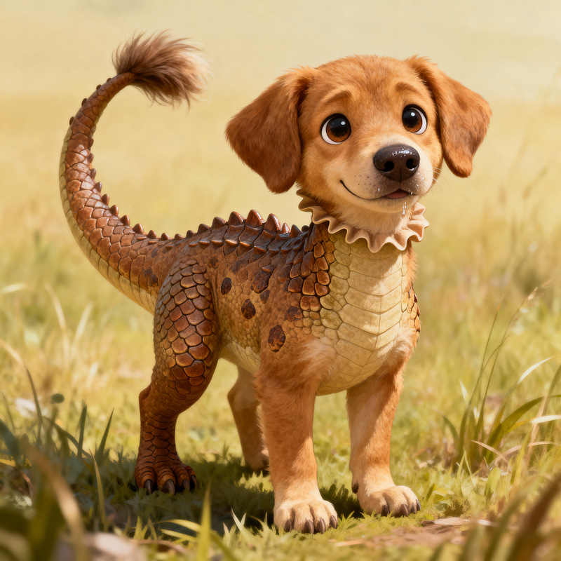 Dinosaur Dog: A Unique Pet Concept Dinosaur Dog: A Unique Pet Concept
