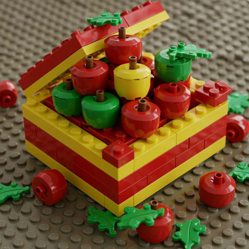 Lego Scene: Box of Apples Lego Scene: Box of Apples