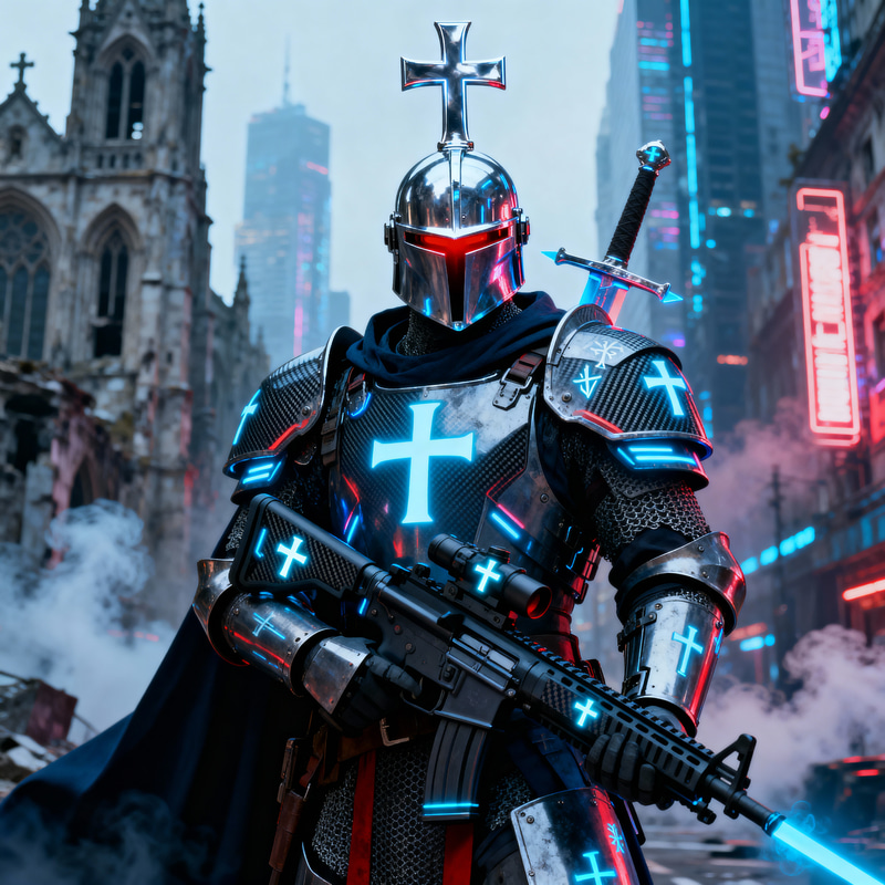 Modern Holy Crusader: Valor Meets Urban Warfare Modern Holy Crusader: Valor Meets Urban Warfare