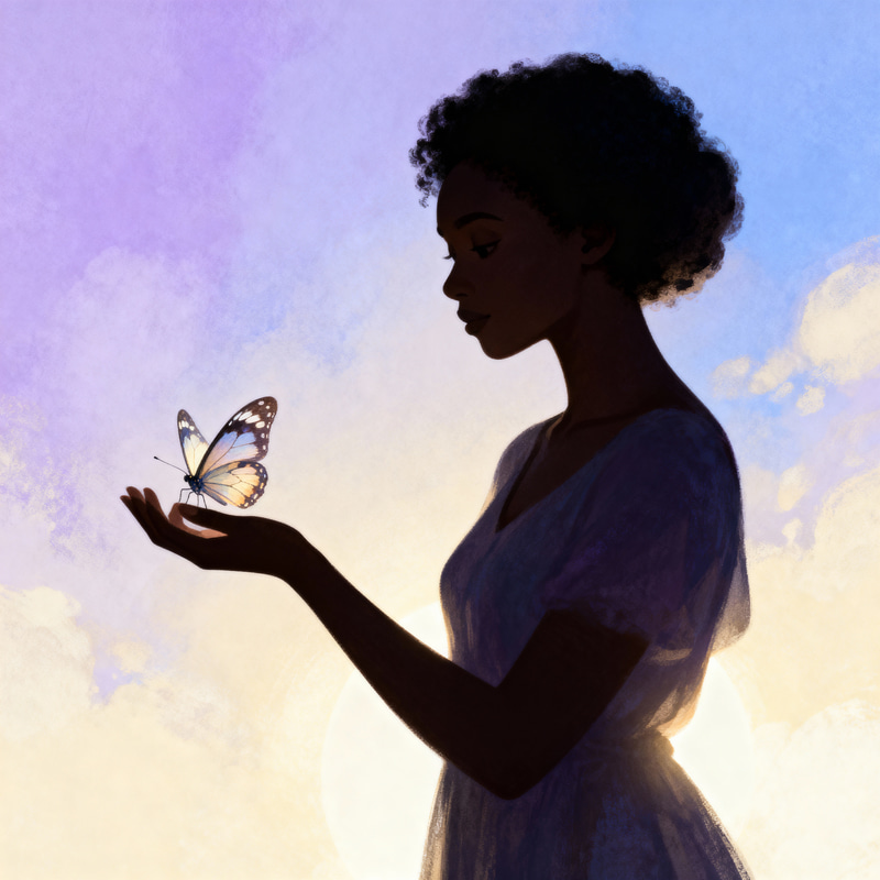 Silhouette of Empowerment: Hope and Resilience Silhouette of Empowerment: Hope and Resilience