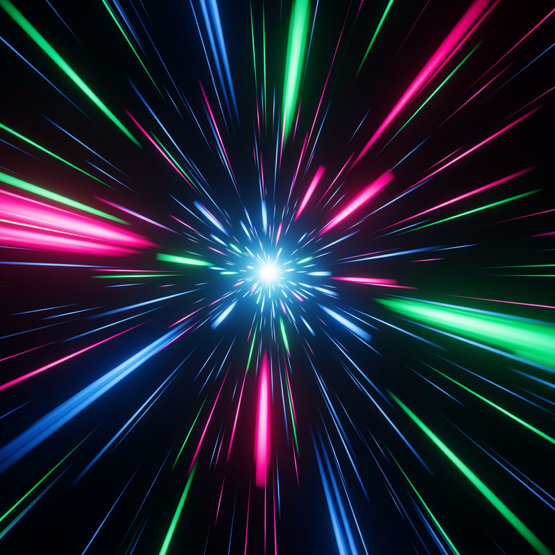 Animated Techno Stroboscopic Background