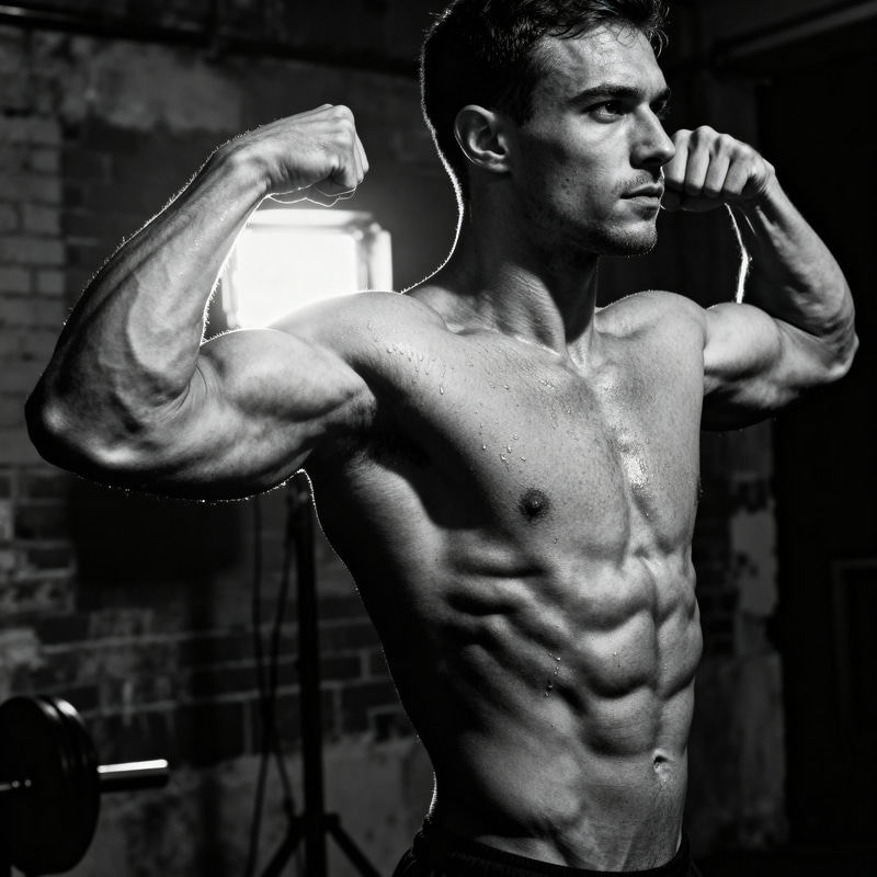 Professional Bodybuilder with Muscle Definition