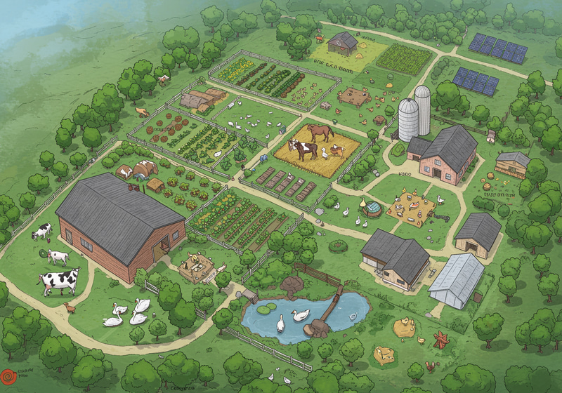Blueprint of a 30 Acre Eco-Friendly Farm Design Blueprint of a 30 Acre Eco-Friendly Farm Design