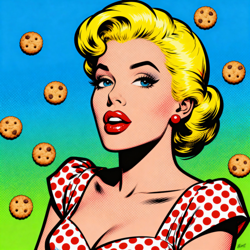 Vibrant Pop Art Portrait of a Woman Vibrant Pop Art Portrait of a Woman