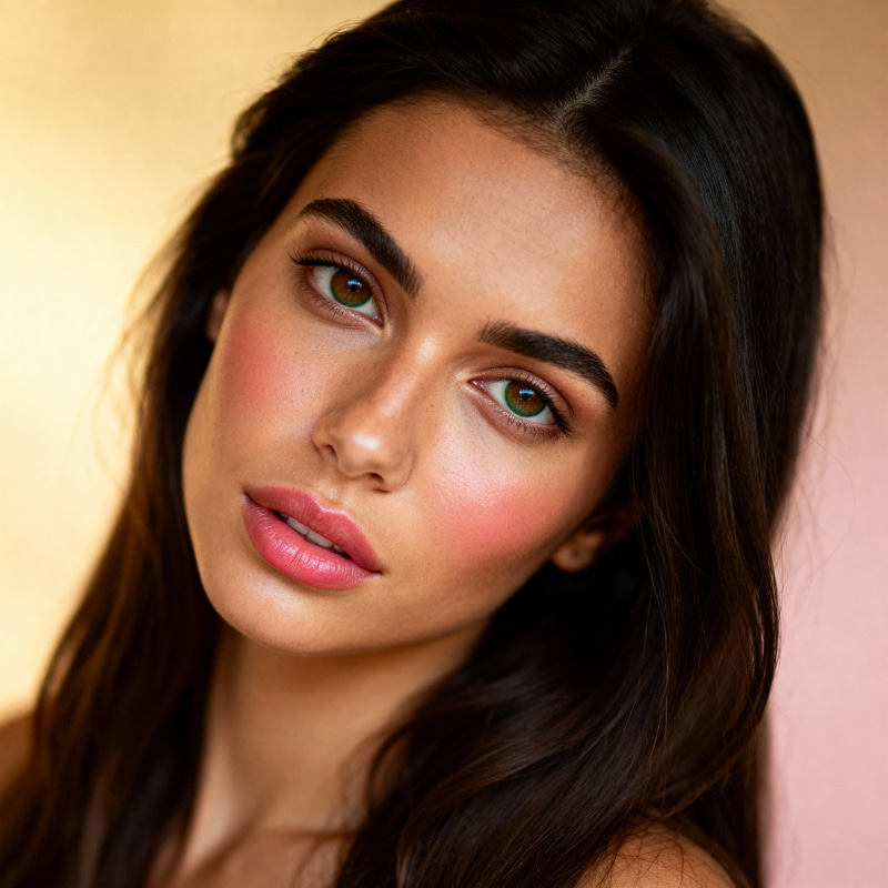 Vibrant Mediterranean Woman Portrait