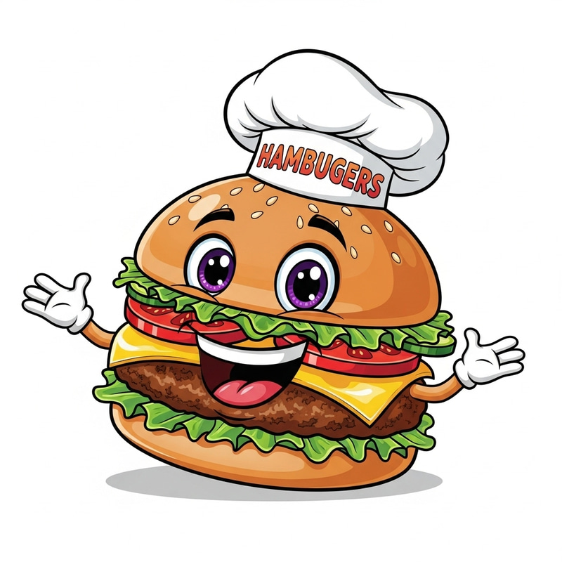 Create a Fun Mascot for Your Burger Joint