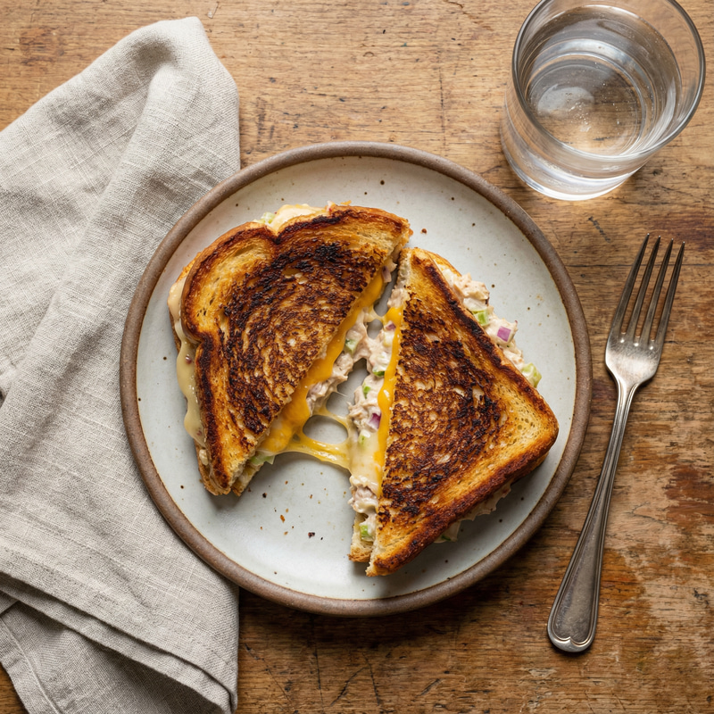 Toasted Tuna-Mayo-Cheese Sandwich Recipe Toasted Tuna-Mayo-Cheese Sandwich Recipe